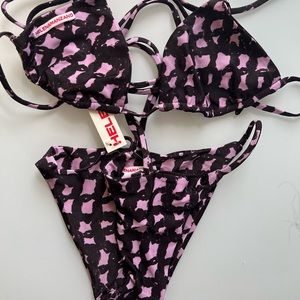 Helena Manzano Brown and Pink Bikini